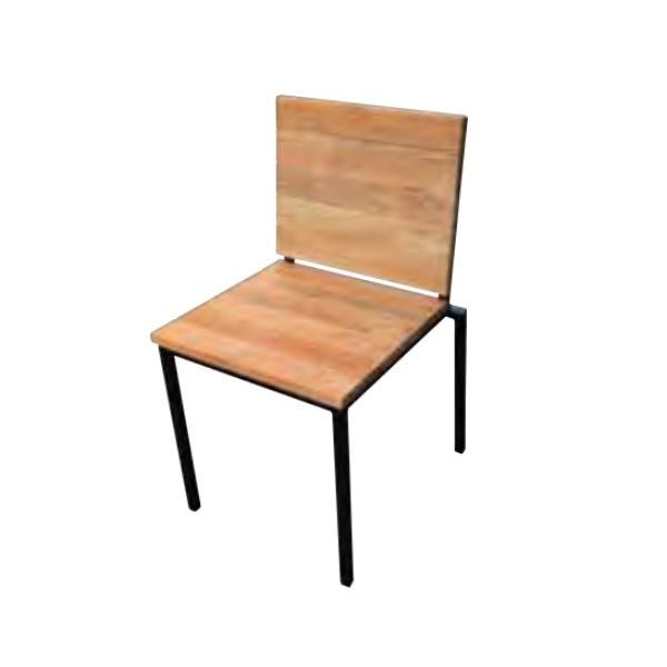 ジャービス商事 アイアンウッドアームレスチェア W450×Ｈ740×D450×SH400 34262 | 