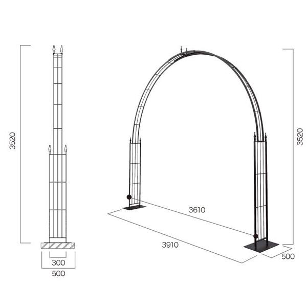 ジャービス商事 ガーデンアーチ スリムワイド 41386 |  | 01