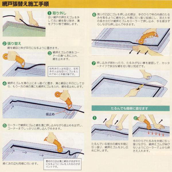 網押さえゴム　太さ6.8mm×長200m