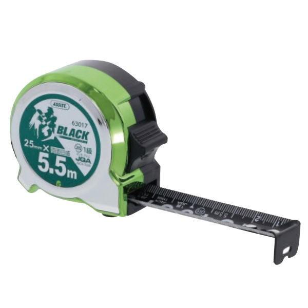 侍ブラックコンパクトコンベ 5.5m 幅25mm 緑 63-4159 | 