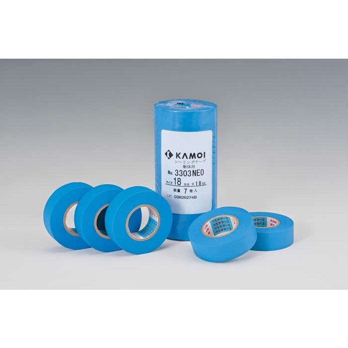 カモイ　シーリングテープ　3303NEO 18mm 楽天市場】カモ井 NO.3303-NEO 全6幅 1箱 12mm 15mm 18mm 21mm