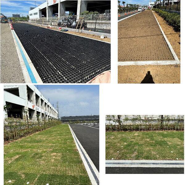 キタイ 芝生保護材 エコユニットベース 黒 525×525mm 1梱（4枚入） |  | 07