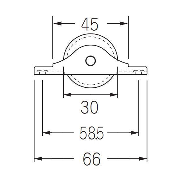 ケージーパルテック パルレール Oタイプ 戸車 ONE30 | 