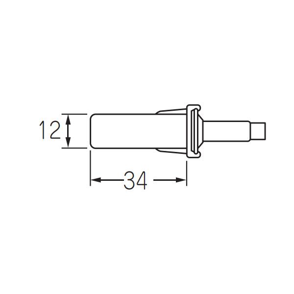 ケージーパルテック パルスライド Pタイプ折戸部品 ピポット上 PP701 | 