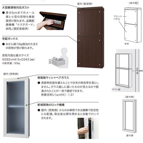 ナスタ 貫通配達ユニット KS-ATSB002 : イーヅカ - 通販 - Yahoo