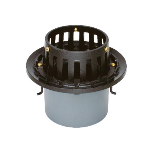 カネソウ 鋳鉄製ルーフドレン EMB-1-50 50mm（2インチ） C寸法70〜200mm たて引き用 打込型 差し込み式 バルコニー中継用 | 