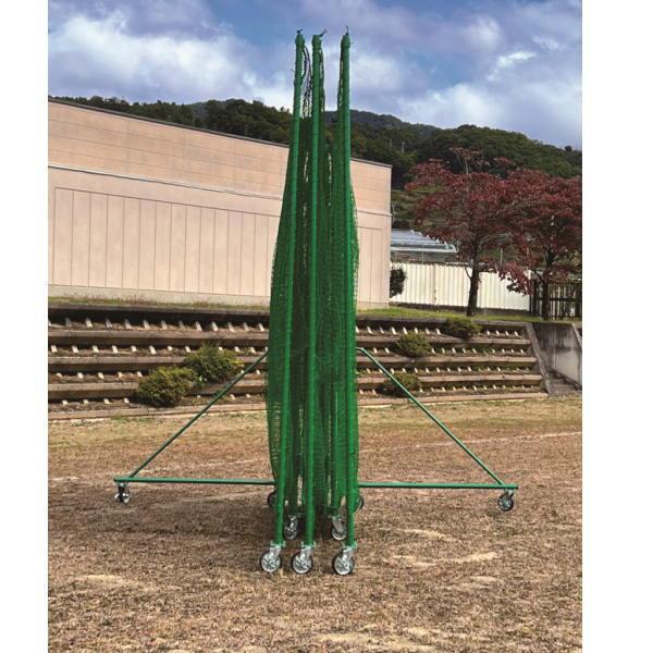 寺西喜商店 2打席用折畳式バッティングケージ 緑 KR-302