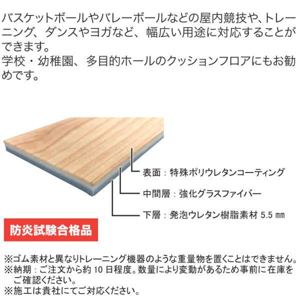 KLASS マルチスポーツフロア 幅200cm×長さ10m 6.7mm厚 NO.2519 TJM3003 |  | 01
