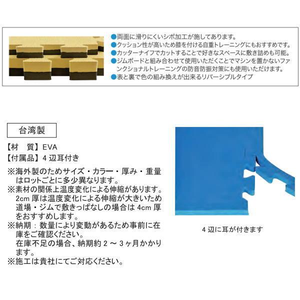 KLASS スポーツ用 ジョイントマット レッド×ブルー 縦100×横100×厚4cm