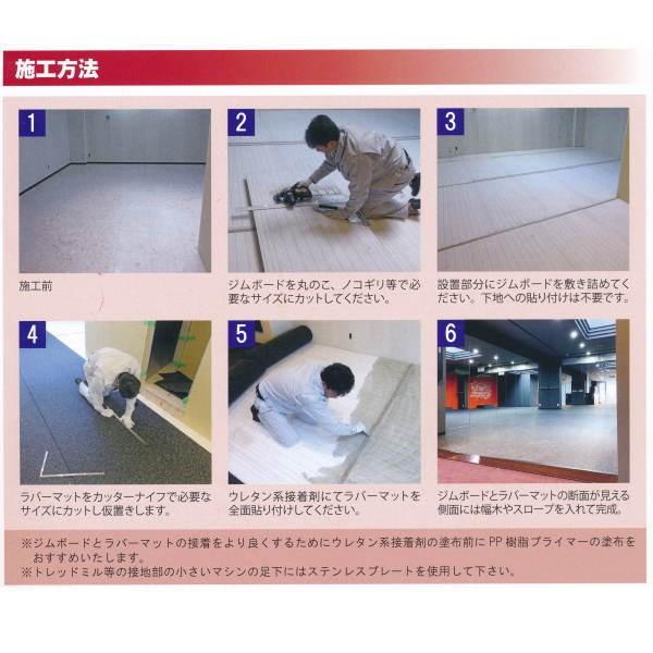 KLASS ラバーマット ロールタイプ 厚み8mm 幅1220mm 長さ7.62m TJM1001 【送料別途お見積り】 |  | 02