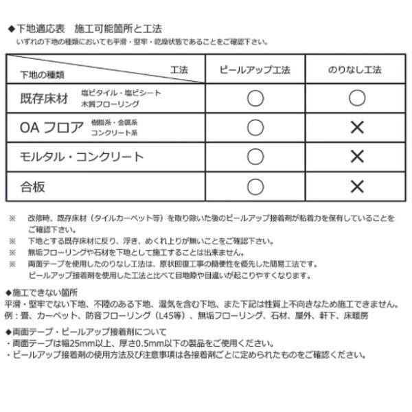 ナガタ 接着剤不要 エコクラテツフロア 木調タイプ ウッド 250mm×1050mm 4.5mm厚 8枚入｜interiortool｜06