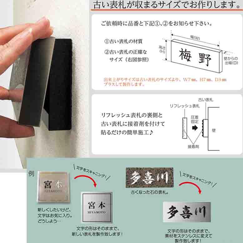 美濃クラフト かぶせる表札  ボックスタイプ REF-2 【参考価格のため別途お見積】 |  | 01