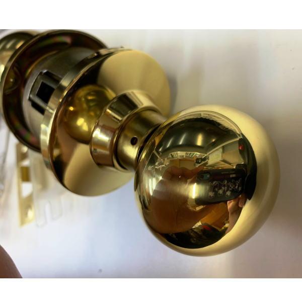 丸喜金属 ラッキーロック 空錠 真鍮 バックセット60mm : イーヅカ