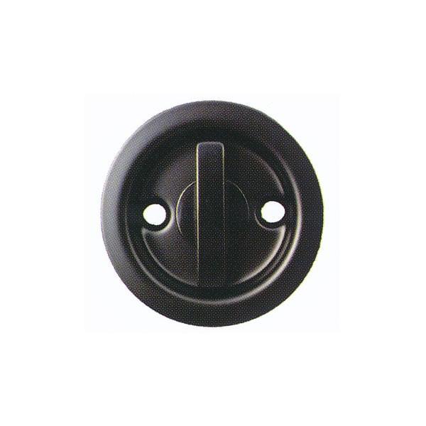 丸喜金属 MARIC チューブラ引戸鎌錠 両面サムターン A-103 扉厚28〜36mm 黒艶消し | 