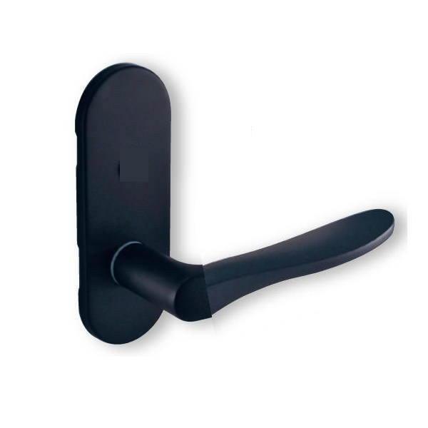 GMレバー マットブラック 艶消し黒 空錠 小判座 D-900 TXS-1K02 バックセット51mm | 