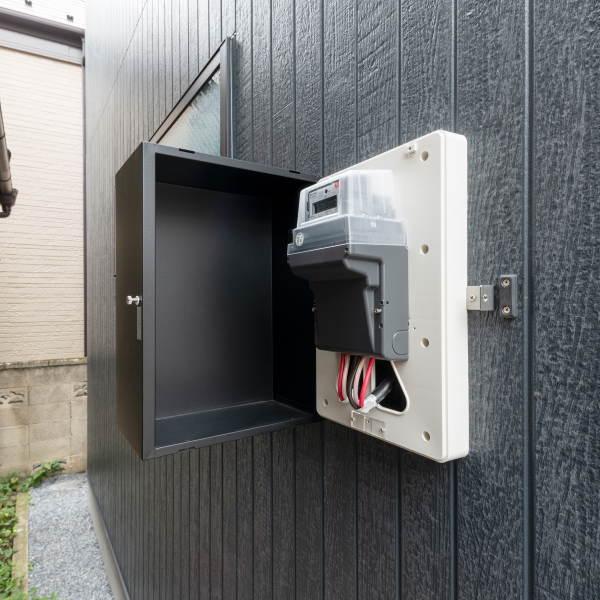 森田アルミ 電気メーターカバー BAKO ブラック DMC46-BK : イーヅカ