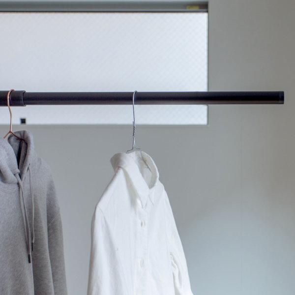 森田アルミ 物干し竿 simple laundry bar SEN ブラック SUB23-BK