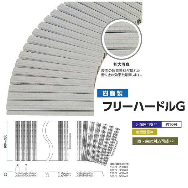 ミヅシマ グレーチング 樹脂製 フリーハードルG 431-0980 251〜300mm×1m