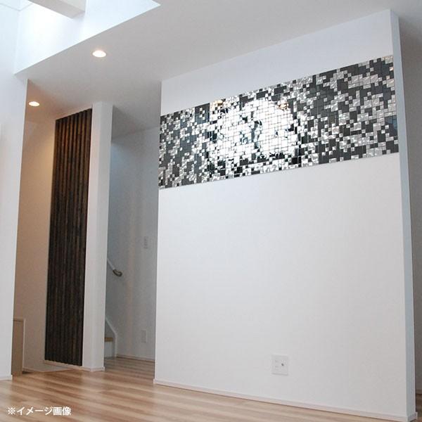 マテリアルワールド モノクロームハリウッド ノイズ 300mm× 300mm ×厚さ8mm 23・48mm角 鏡面・ヘアライン 1枚 |  | 03