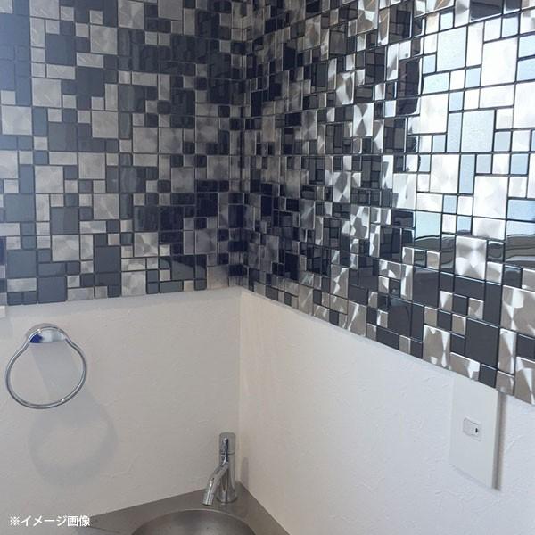 マテリアルワールド モノクロームハリウッド ノイズ 300mm× 300mm ×厚さ8mm 23・48mm角 鏡面・ヘアライン 1枚 |  | 04