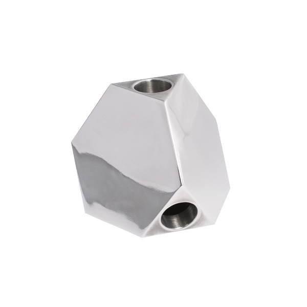 ステンレス製 ワインホルダー シルバー ダイアモンド 鏡面仕上げ 130×105×62mm