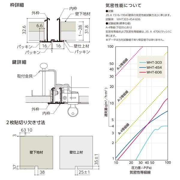 ナカ工業 壁点検口 ウォールハッチ WHT 鍵付タイプ WHT606 シルバー 600mm : イーヅカ - 通販 - Yahoo!ショッピング