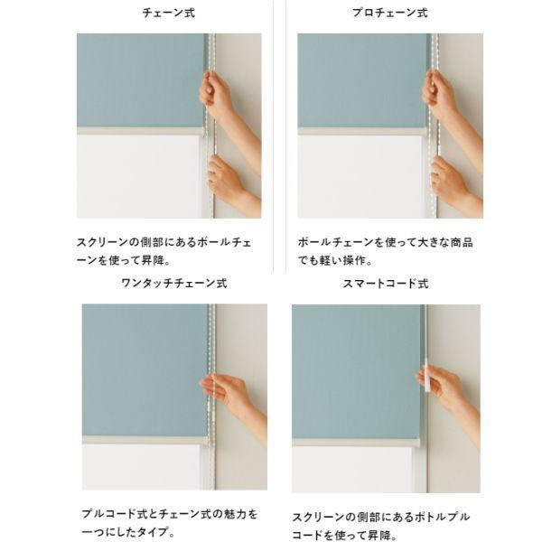 ニチベイ 抗菌・抗ウイルス生地 ロールスクリーン ラフィー 幅505〜800mm 高さ810〜1200mm