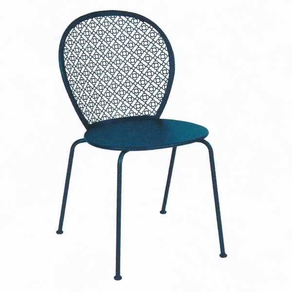 Fermob ロレットチェア／21アカプルコブルー W520×D540×SH460・H840mm | 