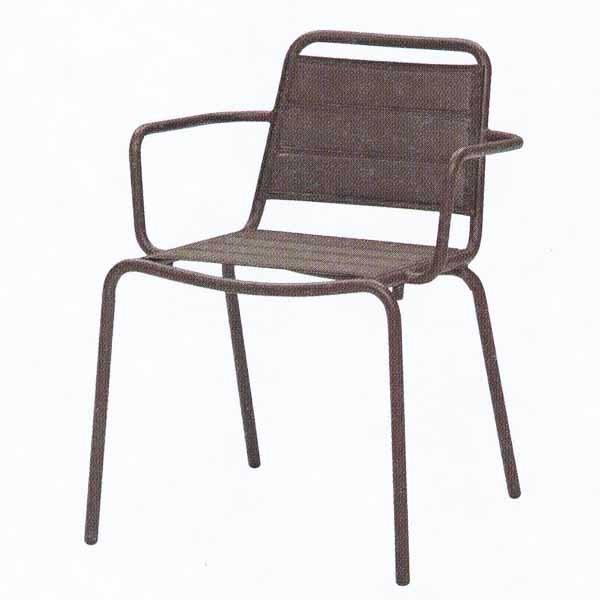 MAIORI ベガパッディドスリングアームチェア／トープ＋トープ W590×D580×SH478・H780mm