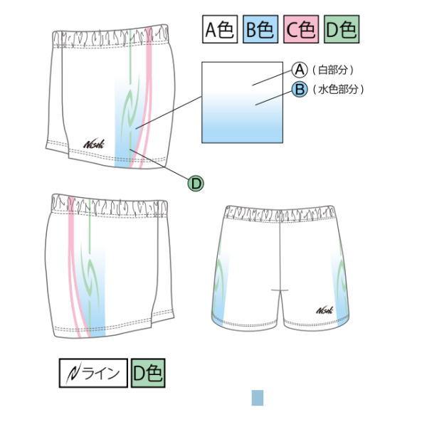 ニシ・スポーツ グラフィックライト クオータータイツ N75-117A 男女