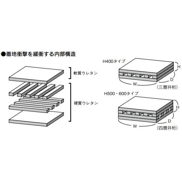ニシ・スポーツ 走高跳用トレーニングマット W3000×H500mm T6712