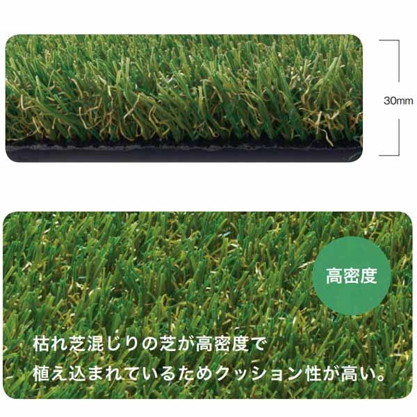 オンリーワンクラブ リアルグラス 人工芝 SG防草シートセット 1m×10m