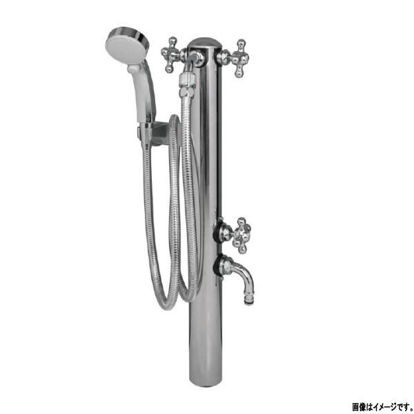 混合シャワー水栓柱ペットシャワー2口 品番：HO3-607G-