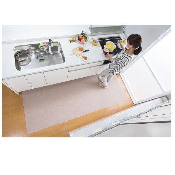 サンコー おくだけ吸着 キッチンマット 90cm×270cm 3mm厚 ベージュ KH89 １つ |  | 02