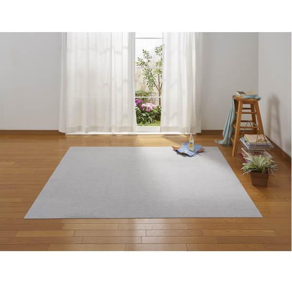 サンコー おくだけ吸着 タイルマット （撥水） 30×30cm ライトグレー