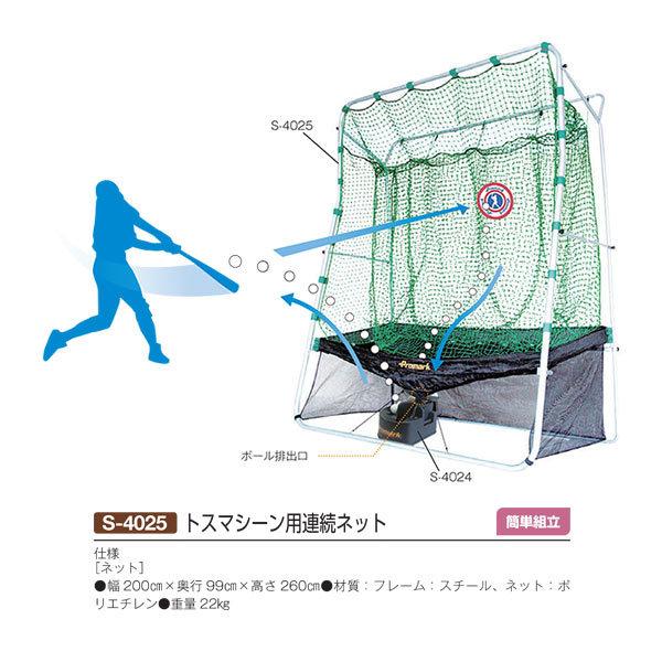 三和体育 トスマシーン用連続ネット S-4025 幅200cm×奥行99cm×高さ260cm 簡単組立