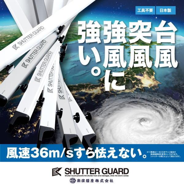 シャッターガード　２本 南国殖産 シャッターガード 2.0〜2.5m向け SG-200 防災、防犯