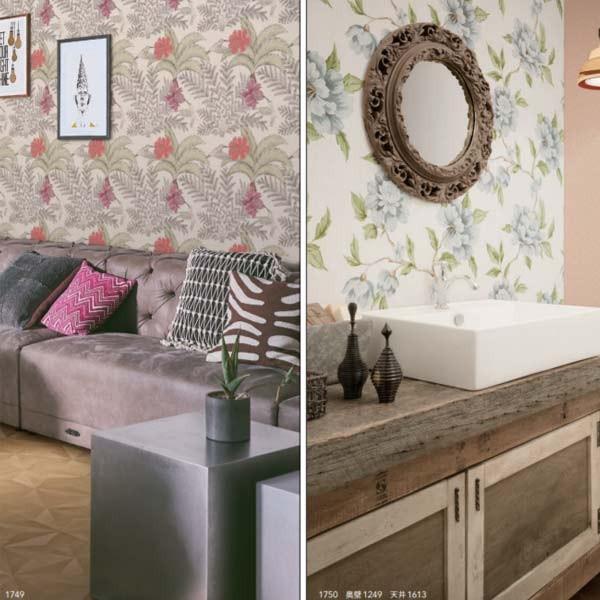 シンコール 壁紙 ビニルクロス フラワー 1749 1752 92 5cm巾 1m長 糊なし Sincol 1749 イーヅカ 通販 Yahoo ショッピング