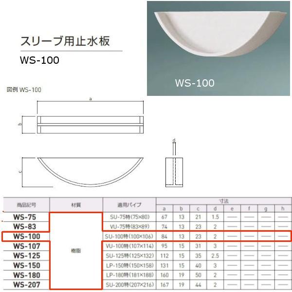 神栄ホームクリエイト スリーブ用止水板 プラスチック製 WS-100 1個｜interiortool