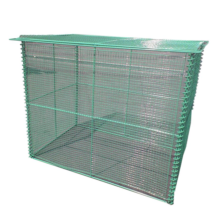 テラダ ゴミステーション 鉄製（樹脂塗装） Ｗ900×Ｄ600×Ｈ750 GO-90