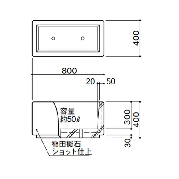 サンポール 擬石プランター PG-111 受注生産品 |  | 01