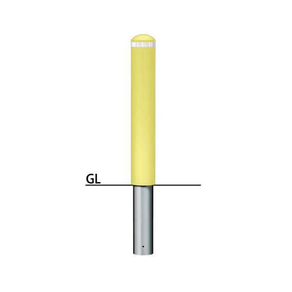 サンポール ソフトタッチボラード イエロー（再帰反射） 径138.3mm RB-138U （SY） | 