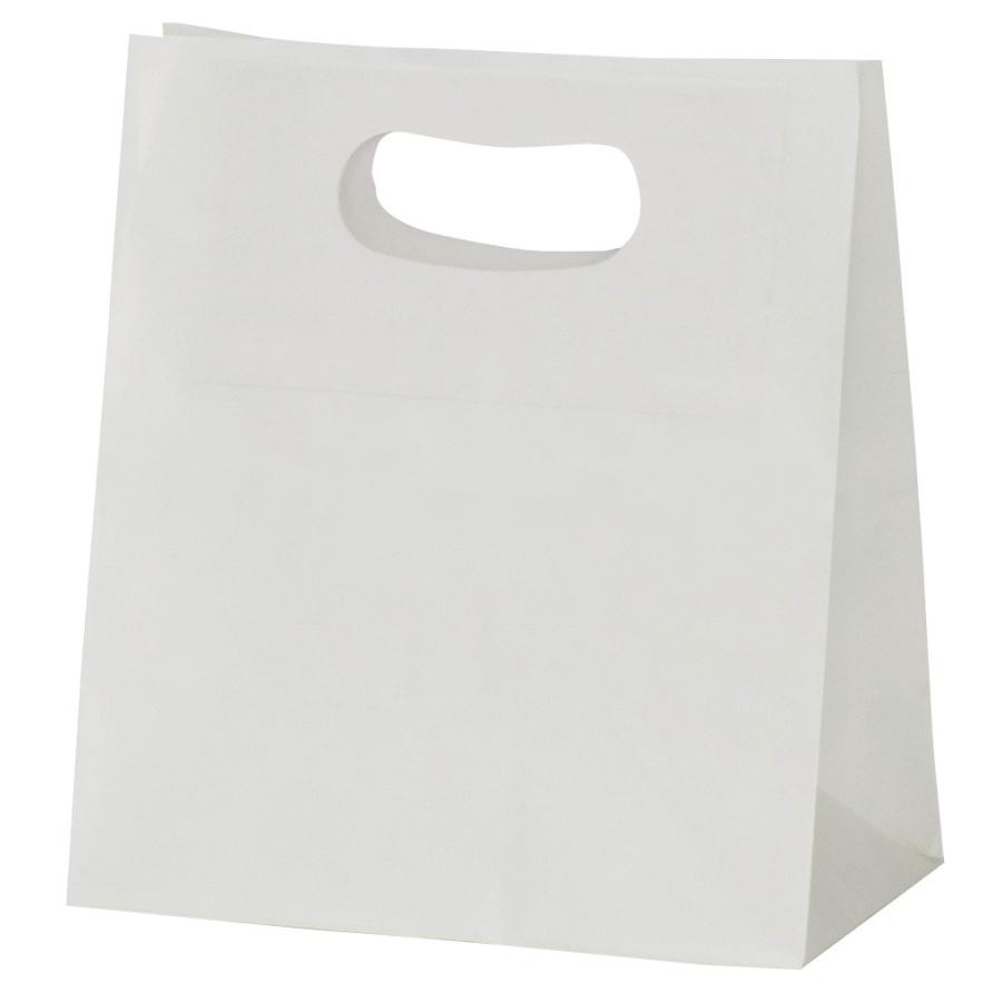 手提げ袋 349011 グリップタイプ角底袋 No.1 ホワイト 160×90×180 1000枚