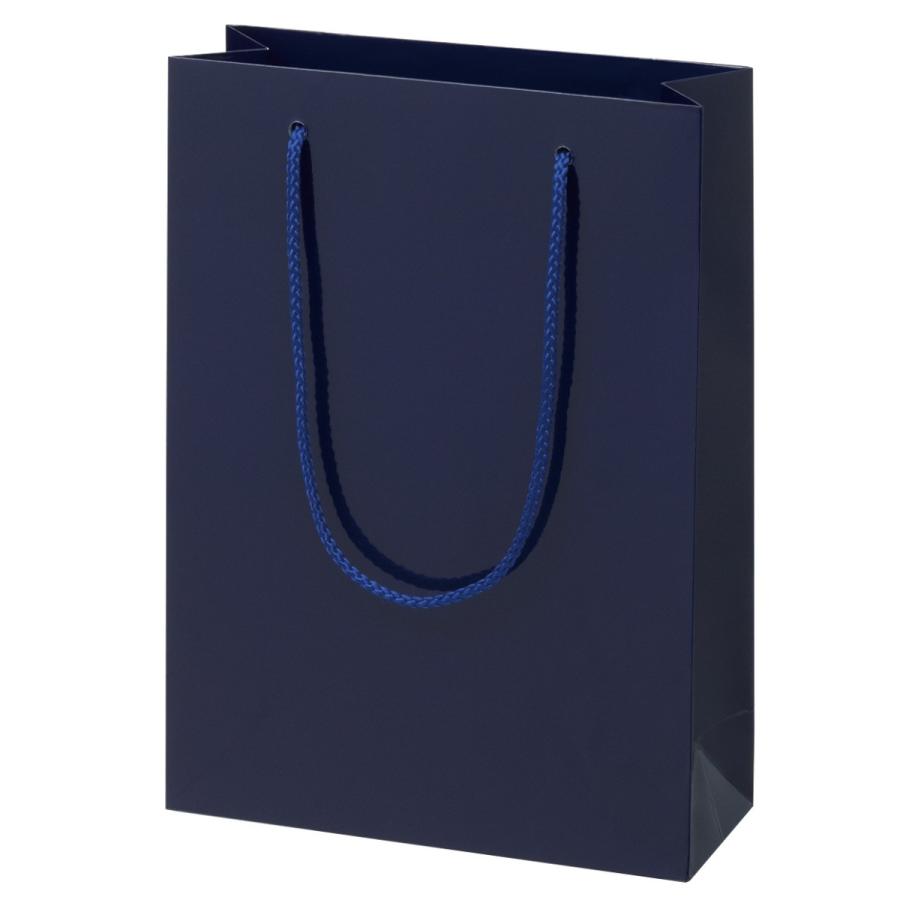 高級感のある 手提げ袋 ショッピングバッグ 383613 グロス ネイビー Ｓ−１８ 180×70×250 50枚