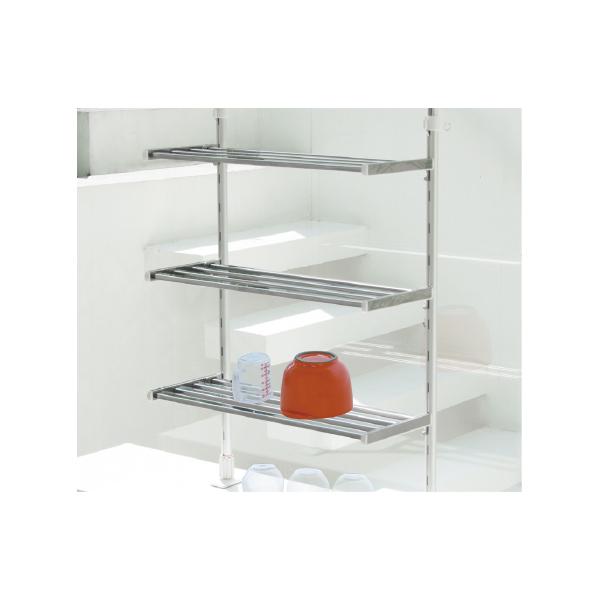 タクボ つっぱり棚3段 幅45cm TP3-45 | 