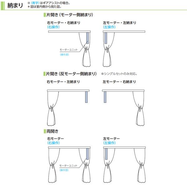 タチカワ カーテンレール ホームタコス トリーチェ ダブルセット（電動＋手引き） コンセント仕様 木目調 3.51〜4m 1箱1セット_9
