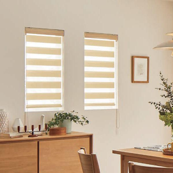 タチカワ 調光ロールスクリーン デュオレスリム スキエ 部品色（木目調・単色） RS-922〜924 幅805〜1200mm 高さ2010〜2500mm