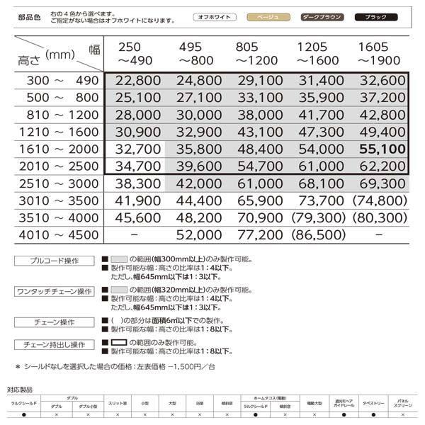 タチカワ ロールスクリーン 遮光 シェラーフ ラルクシールド 非