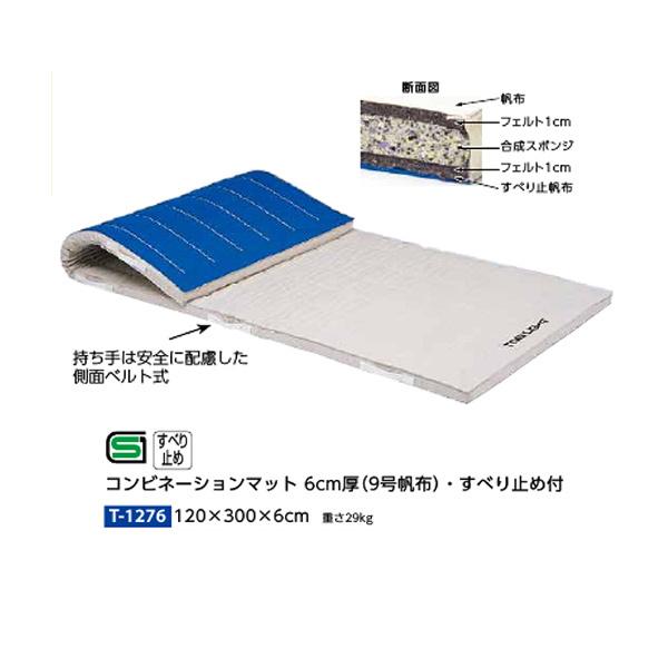 トーエイライト コンビネーションマット 6cm厚 9号帆布・すべり止め付 120×300×6cm T1276