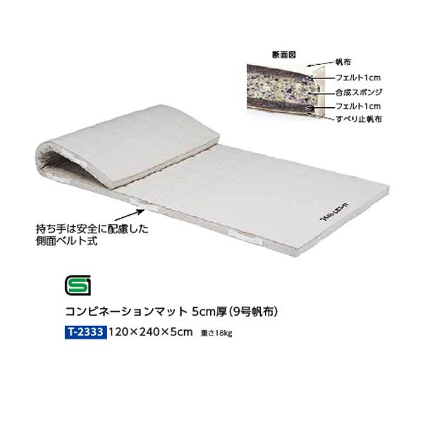 トーエイライト コンビネーションマット 5cm厚 9号帆布 120×240×5cm T2333